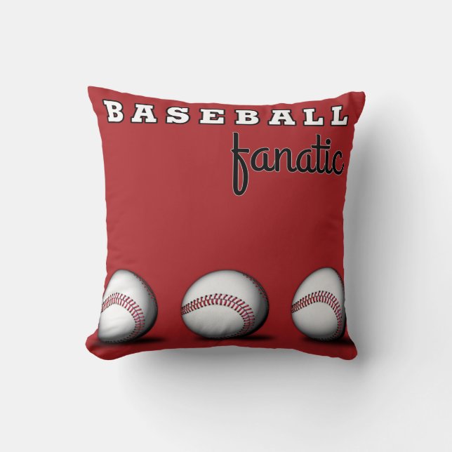 Baseballfanatikerdekorativ kudde (Framsida)