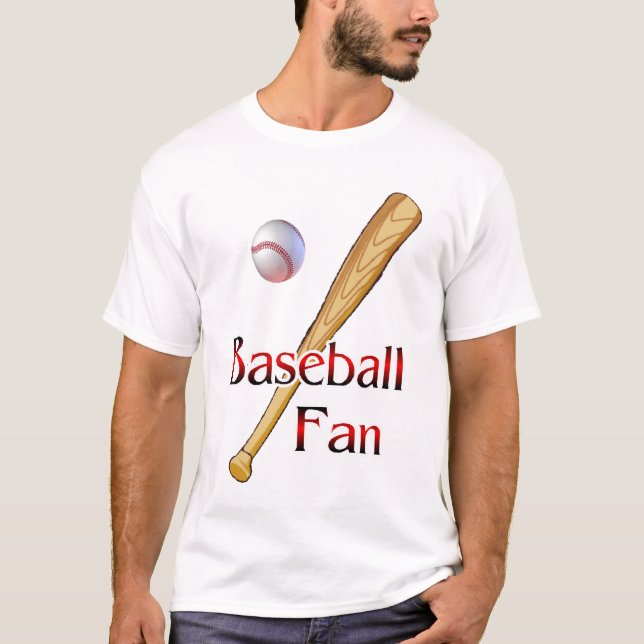 Baseballfläktgåvor T Shirt (Framsida)