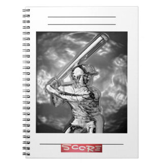 BASEBALLfotoanteckningsboken (80 sidor B&W) Anteckningsbok