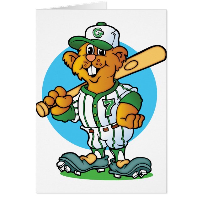 BaseballGopher Hälsningskort (Framsidan)