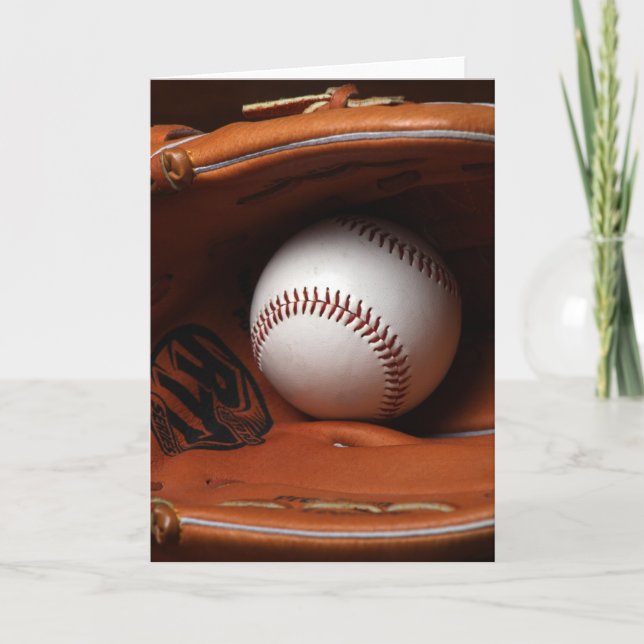 Baseballhälsningkort Kort (Framsida)