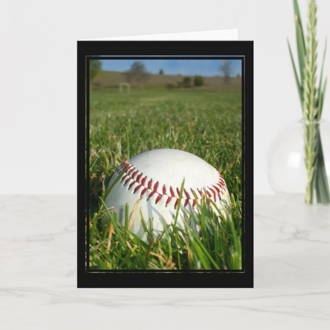 Baseballhälsningkort Kort (Framsida)