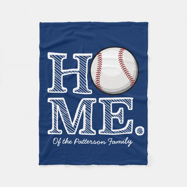 Baseballhem Fleecefilt (Framsidan)