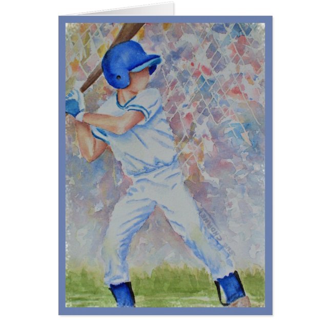 BASEBALLHEMSPRINGA! HÄLSNINGSKORT (Framsidan)