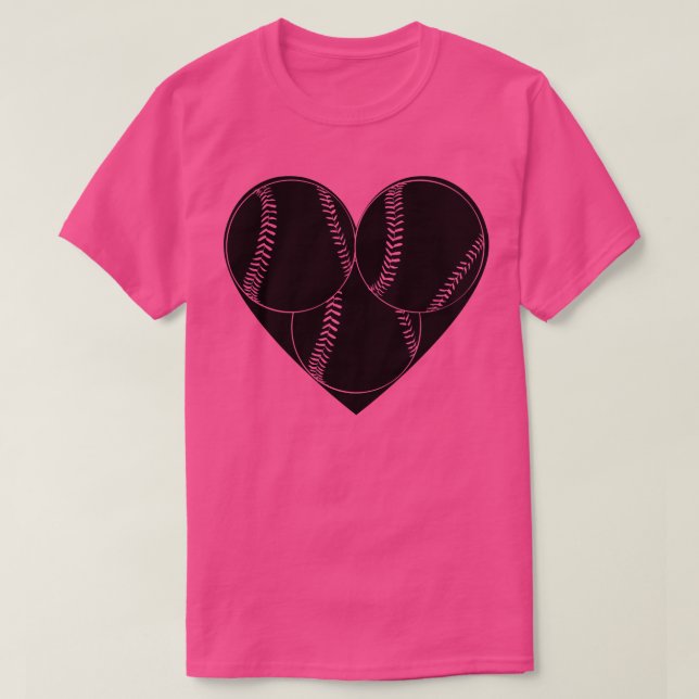 baseballhjärta t shirt (Design framsida)