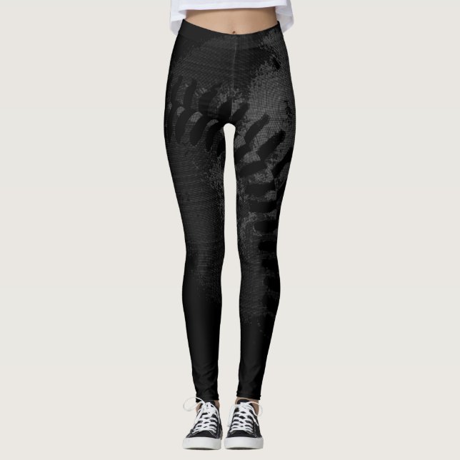 Baseballintryck Leggings (Framsida)