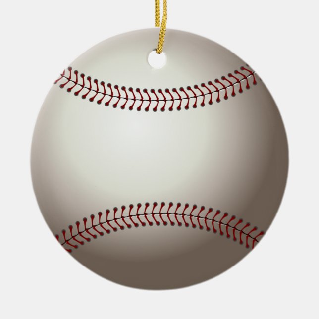 Baseballjulprydnad Julgransprydnad Keramik (Framsidan)