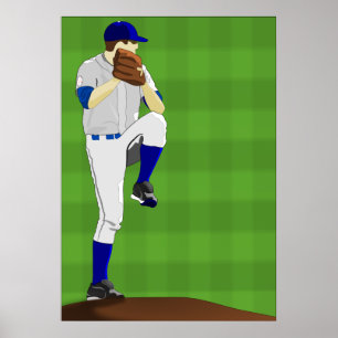 Baseballkannaaffisch Poster