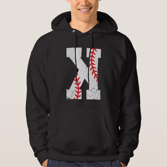 Baseballkannautslagning K Hoodie (Framsida)