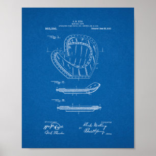Baseballkardapatent - ritning poster