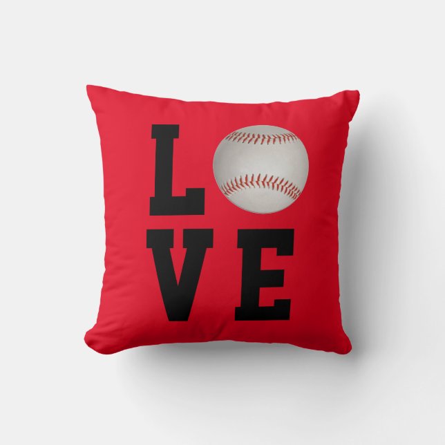 Baseballkärlekanpassade Kudde (Framsida)