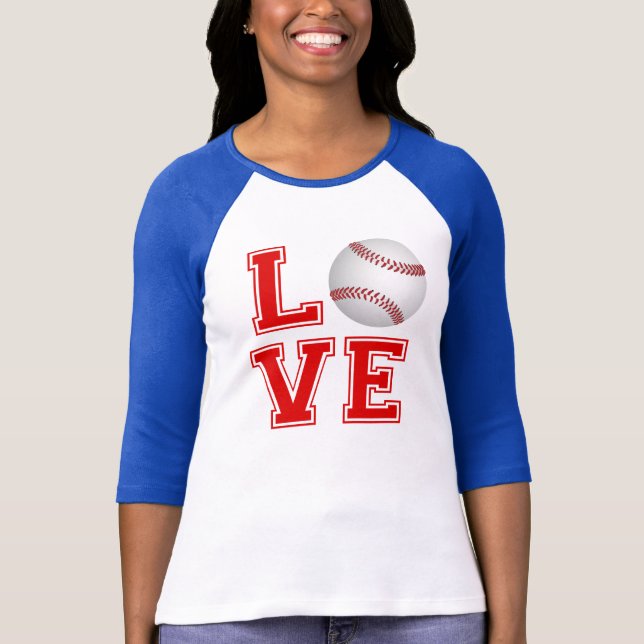 BaseballKÄRLEKskjorta T Shirt (Framsida)