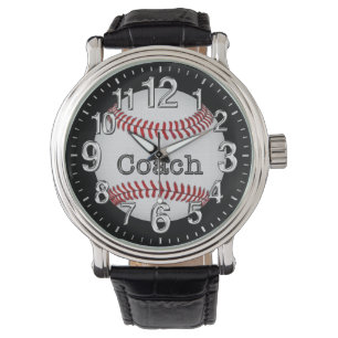 Baseballklockor för lagledarear: Lagledaregåvor Armbandsur