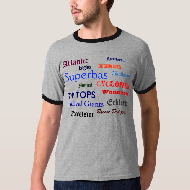 Baseballklubbar av Brooklyn T-shirt (Framsida)
