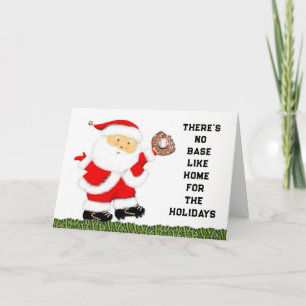 Baseballkort för jul helgkort