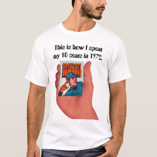 Baseballkort som jag köpte (1972) tee shirt