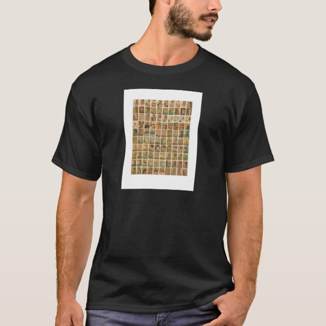 Baseballkort, vintage tee (Framsida)