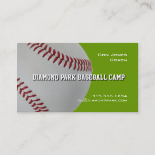 Baseballlägerlagledare Visitkort