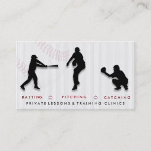 Baseballlagledareinstruktör Visitkort