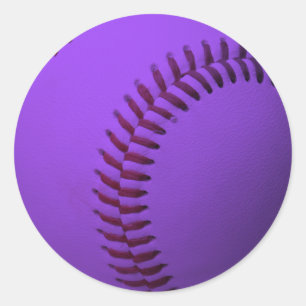 Baseballlilor Runt Klistermärke