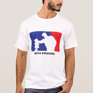 Baseballlogotyp för bas- fiske t-shirt