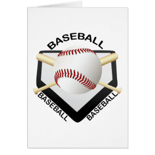 BASEBALLLOGOTYP HÄLSNINGSKORT