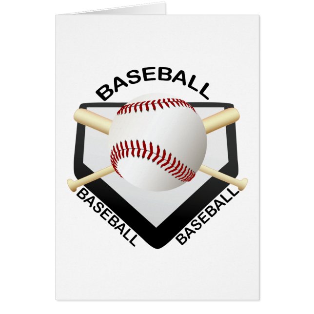 BASEBALLLOGOTYP HÄLSNINGSKORT (Framsidan)