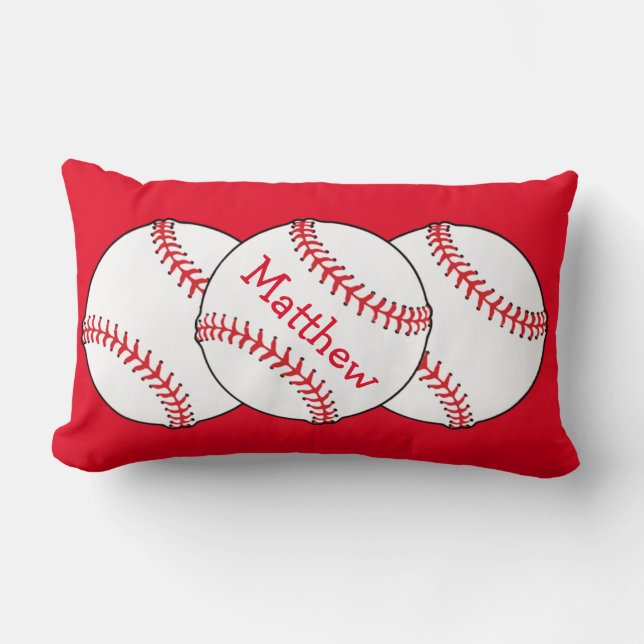 Baseballlumbaren kudder lumbarkudde (Framsida)