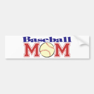 Baseballmamma Bildekal