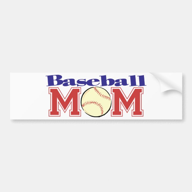 Baseballmamma Bildekal (Framsidan)