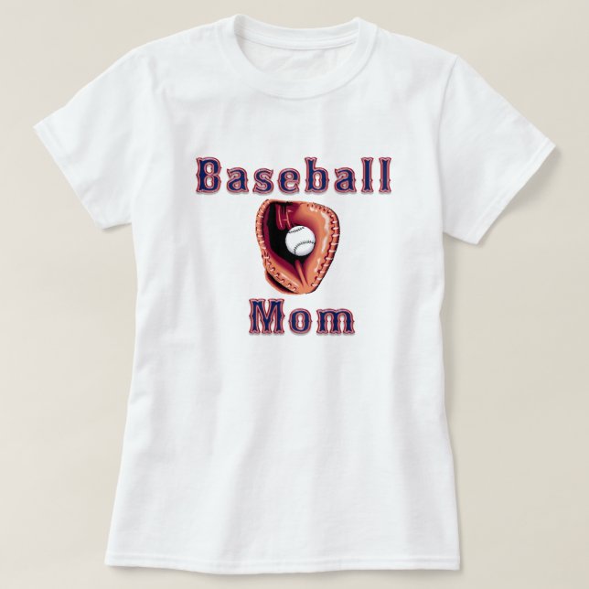 Baseballmamman… drev vid koffein med namn t shirt (Design framsida)
