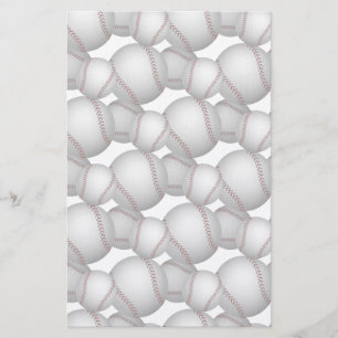 Baseballmönster Brevpapper