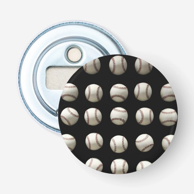 Baseballmönster Flasköppnare (Framsidan)