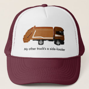 baseballmössa brun soporlastbil truckerkeps