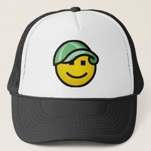 Baseballmössa Smilie - grönt Truckerkeps
