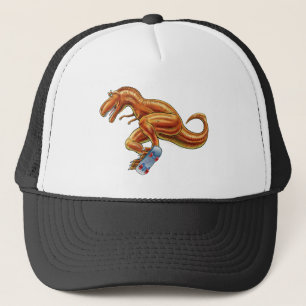 Baseballmössa T-rex på skateboarden Keps