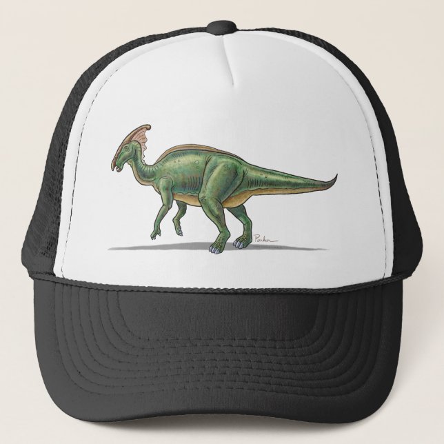 BaseballmössaParasaurolophus Dinosaur Truckerkeps (Framsida)