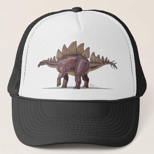 BaseballmössaStegosaurusDinosaur Truckerkeps (Framsida)