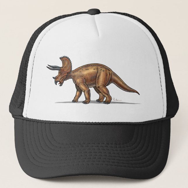 BaseballmössaTriceratopsDinosaur Truckerkeps (Framsida)