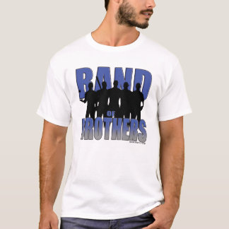 Baseballmusikband av bröder (blått/silver) tee