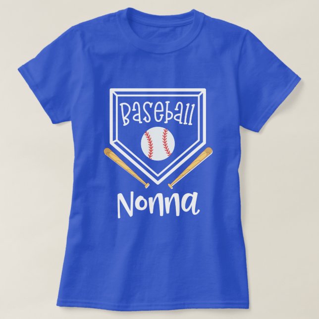 BaseballNonna kvinna gåva för basketmatch för T Shirt (Design framsida)