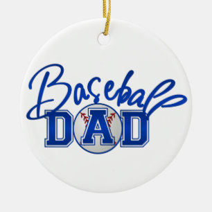 Baseballpappa Julgransprydnad Keramik