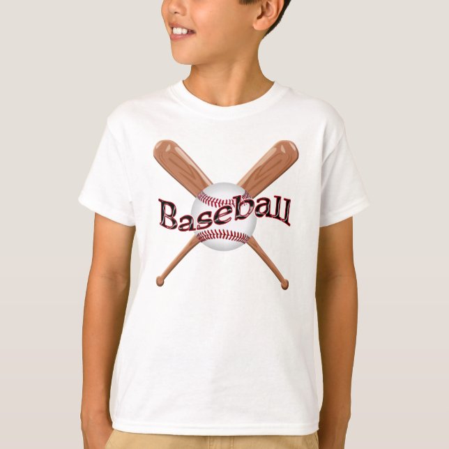 Baseballpappa och Son som matchar skjortor Tee (Framsida)