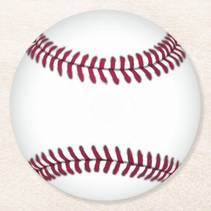 Baseballpappersunderlägg Underlägg Papper Rund
