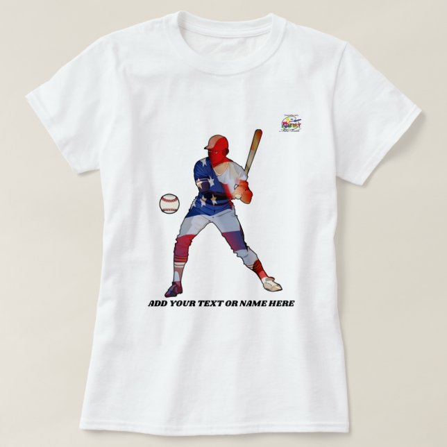 Baseballpatriotism T Shirt (Design framsida)