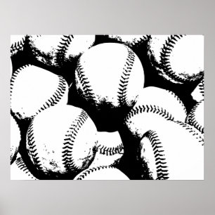 Baseballpopkonst - sportbaseball poster