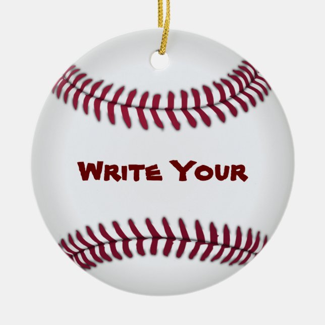 Baseballprydnadar Julgransprydnad Keramik (Framsidan)