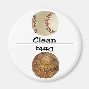 Baseballrengöringen smutsar ner diskaremagneten magnet