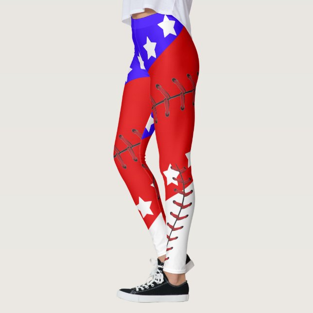 BaseballsäsongFourth av Juli Leggings (Vänster)