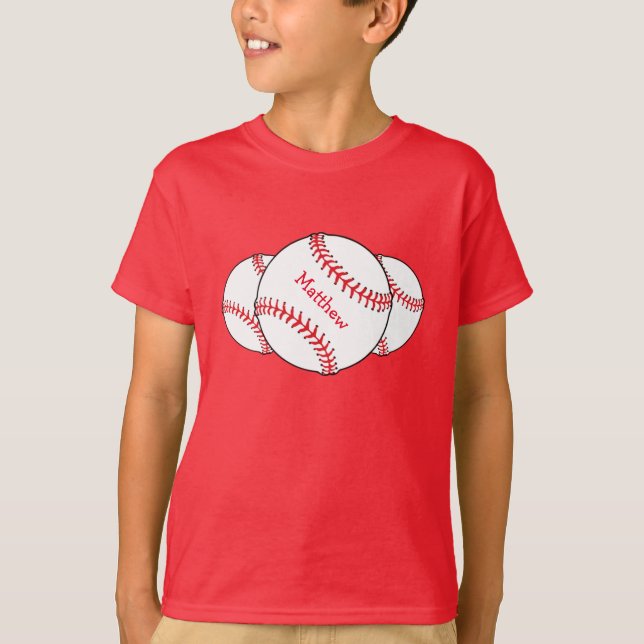Baseballskjorta Tee Shirt (Framsida)